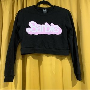 Barbie Long Sleeve Crop Top
